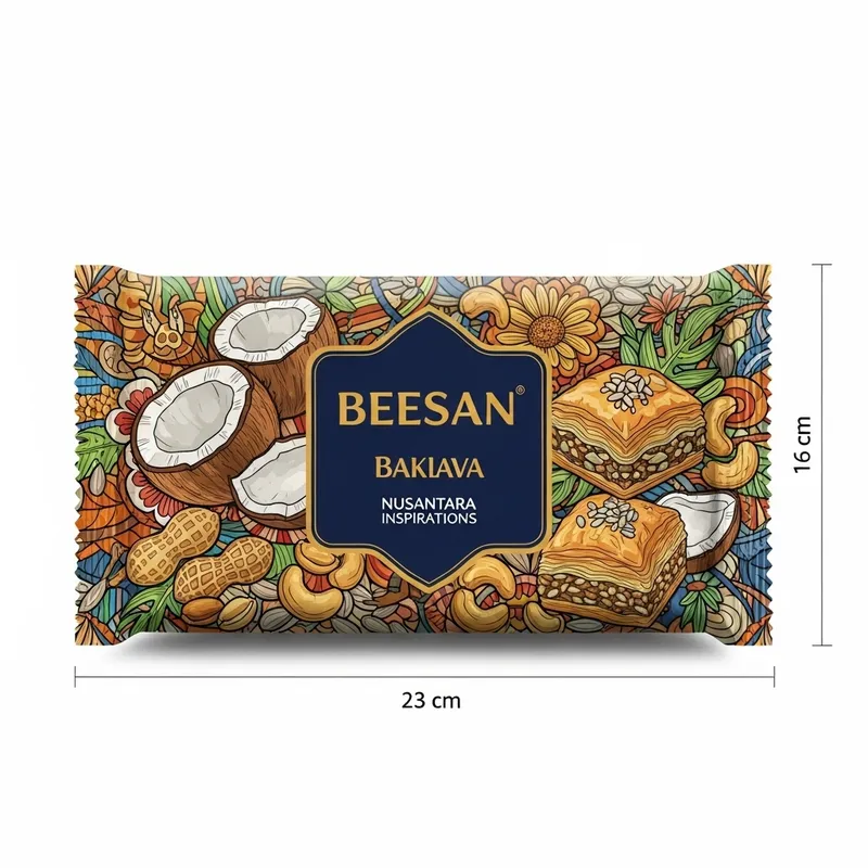 Vibrant Indonesian Heritage Inspired Baklava Packaging Design