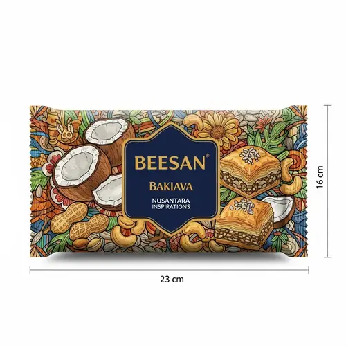 BEESAN's Premium Baklava Packaging Design - Indonesian-Inspired Artistry