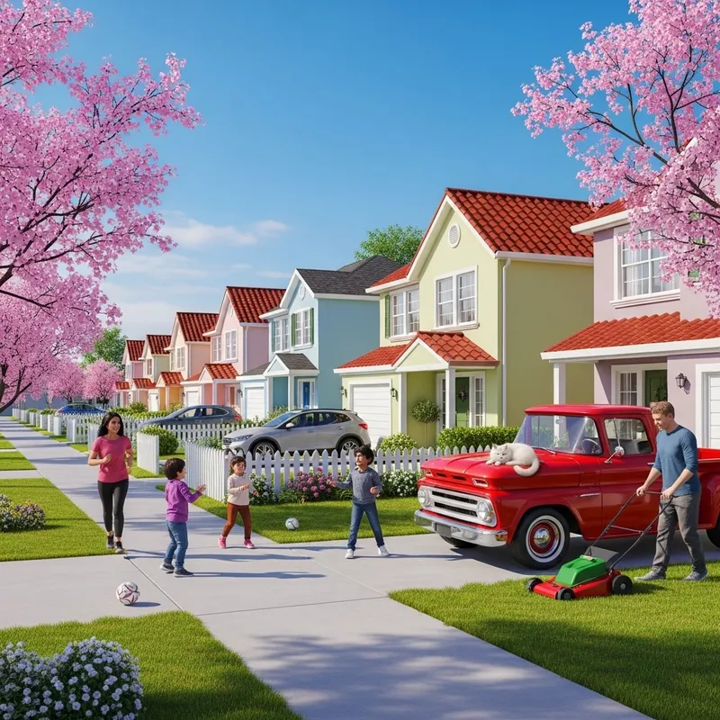 Vibrant Suburban Community with Diversity