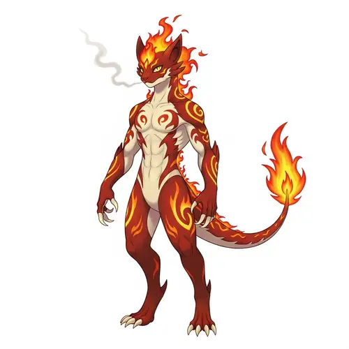 Fire-Type Creature Inspired by Mythical Personality | Pokemon