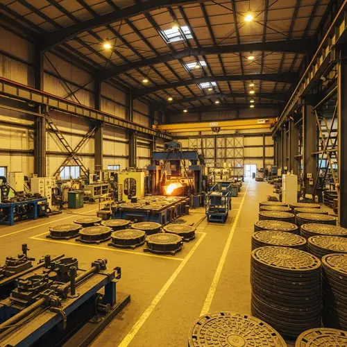 Hangar for Foundry Manhole Covers Production