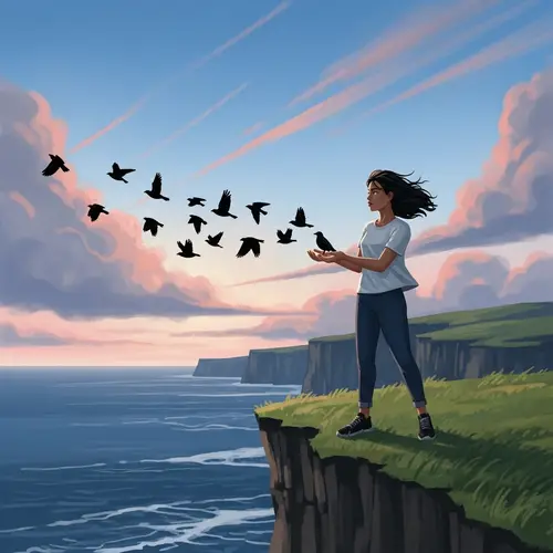 Resilient Young Woman Embracing Freedom and Fearlessness