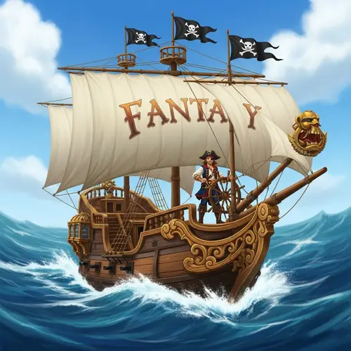 Pirate Dima Sailing on Mighty Ship Fantasy