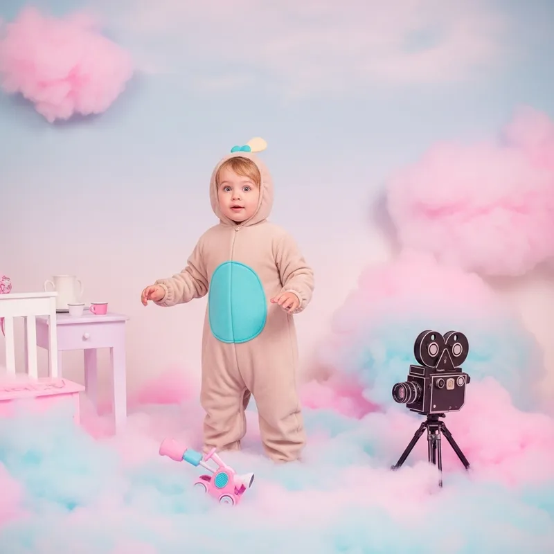 Whimsical Adult in Baby Costume: Explore Nostalgia