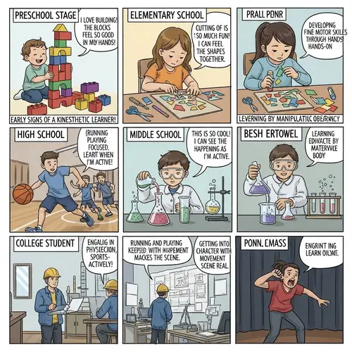 Kinesthetic Learning Style Evolution: From Preschool to University