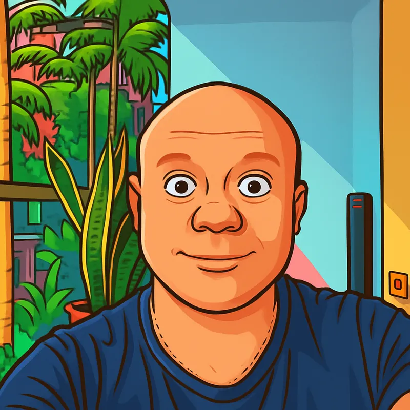 Vibrant Cartoon-Style Portrait Creation