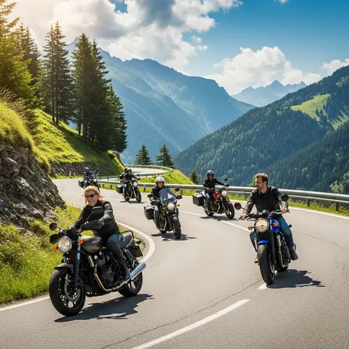 Scenic European Motorcycle Rides | Joyful Riders Amidst Stunning Landscapes