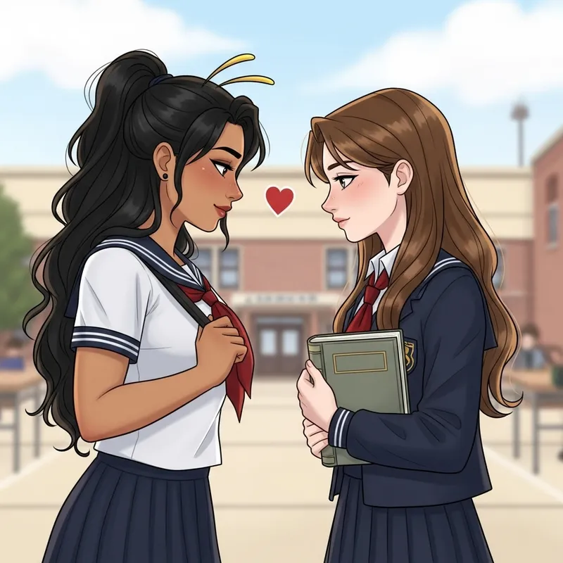Forbidden Love: Queen Bee Schoolgirl & Bookworm Romance