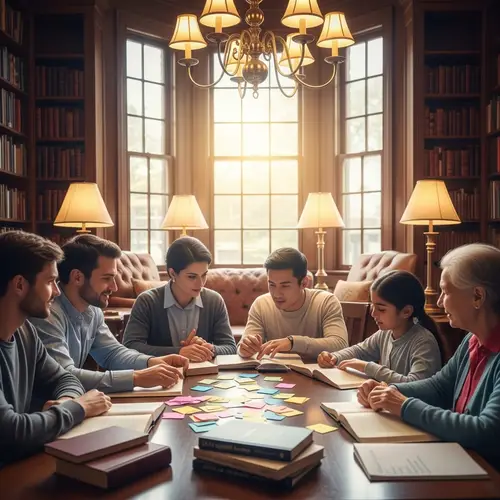 Multicultural English Language Learning in Cozy Library Setting