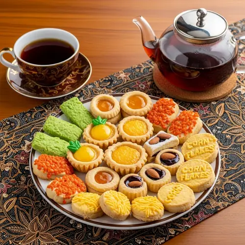 Colorful Biskut Raya Cookies for Eid Celebrations