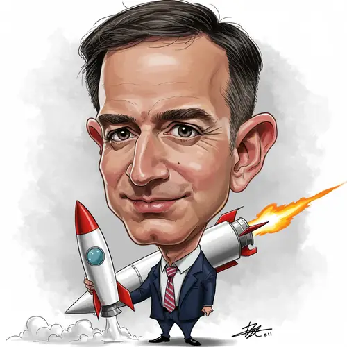 Jeff Bezos Caricature - Unique Artwork