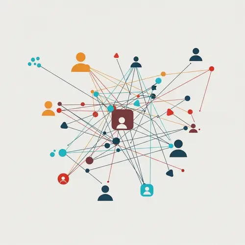 Abstract Relationship Dynamics: Shapes, Colors & Connections