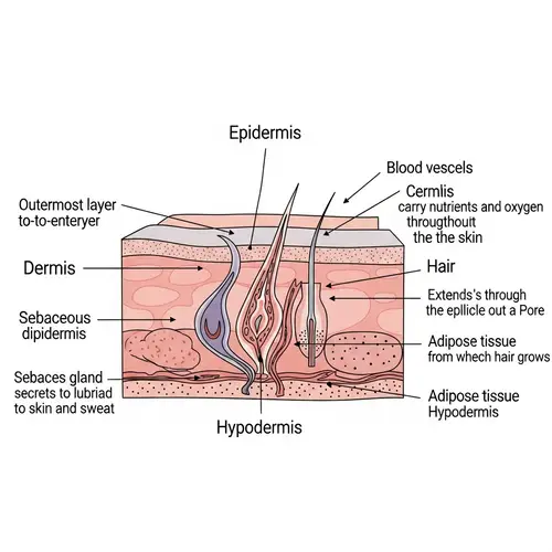 Human Skin Anatomy: Epidermis, Dermis, Hypodermis & Glands