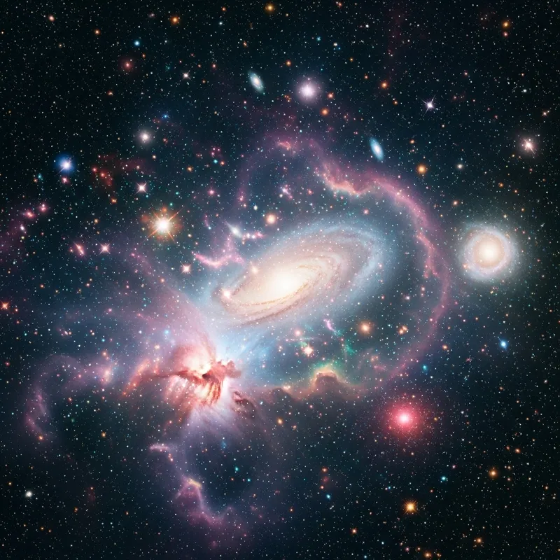 Galaxy Landscape Splendor & Mystery