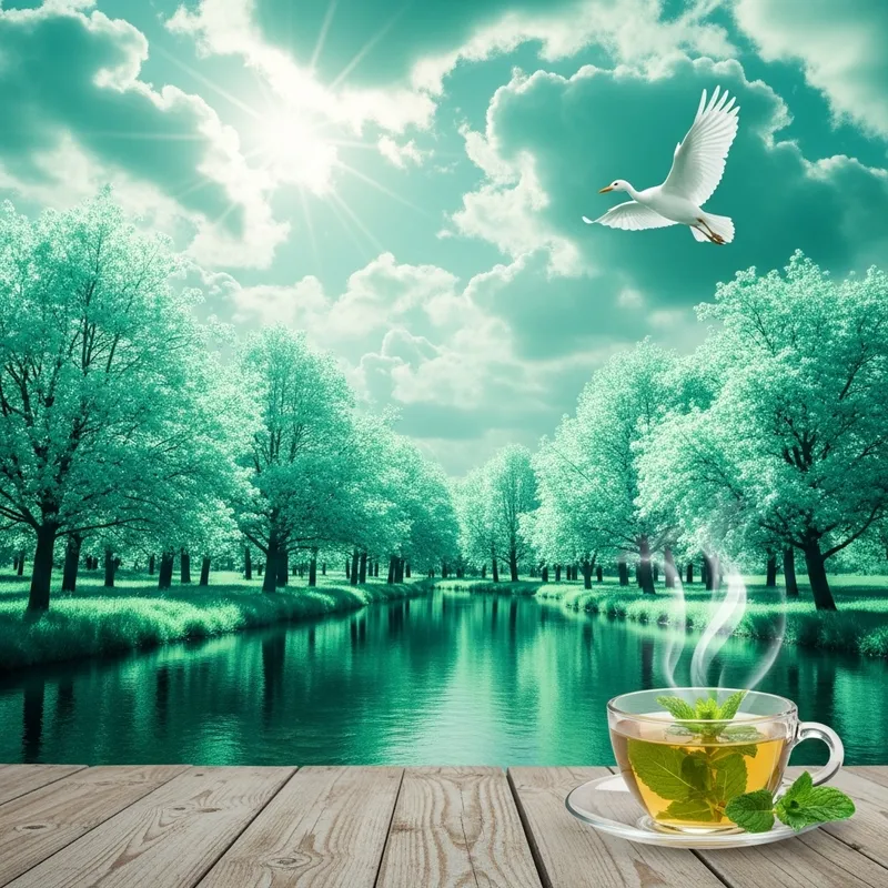 Cool Mint: Refreshing Serenity in Nature