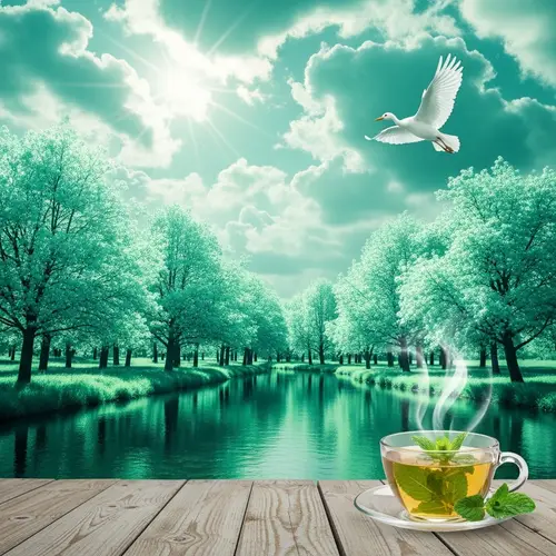 Cool Mint: Refreshing Serenity in Nature