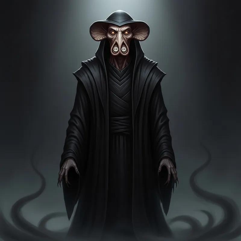 Dark Wizard with Nose Ring | Fantasy Robes