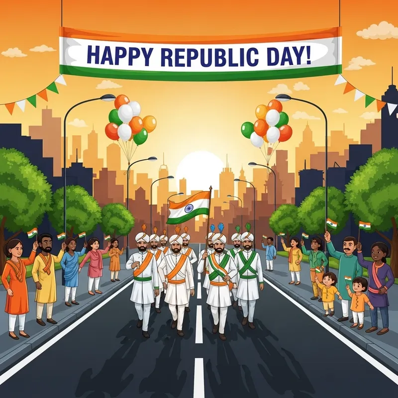 Republic Day Greeting | Patriotic Celebration Image