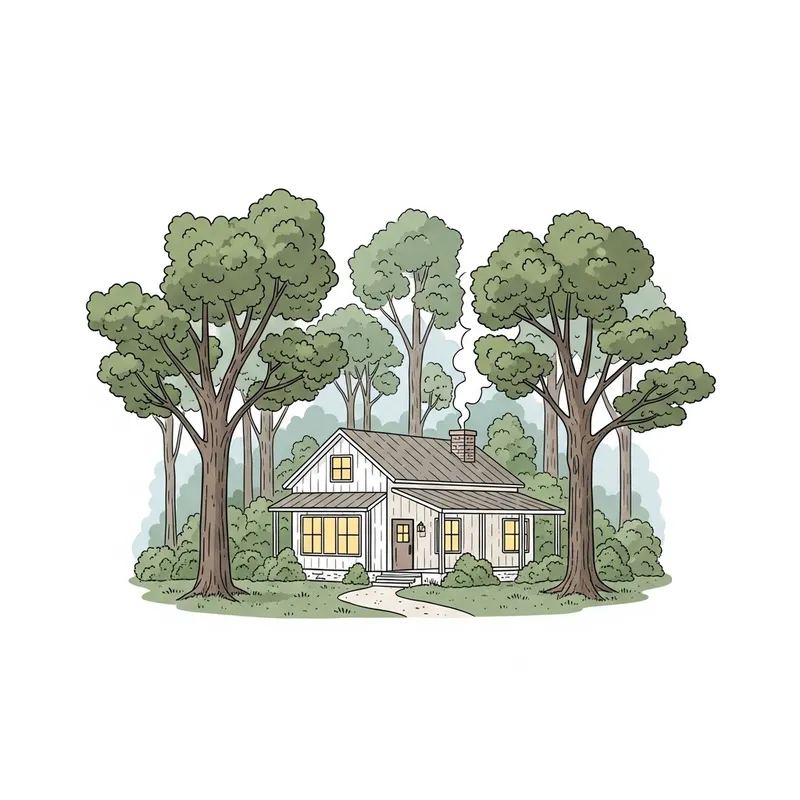 Cozy Forest Home: Rustic and Comfortable