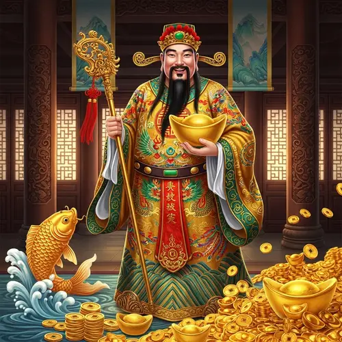 Chinese God of Wealth | Cai-Shen Prosperity Image