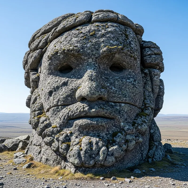 Cartoon Rock with Face | Unique Stone Artwork Cartoon Rock with Face | Unique Stone Artwork