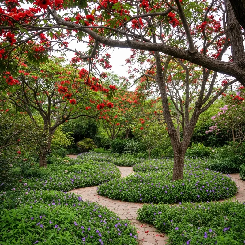 Captivating Tanguil Magical Garden | Ceibo Flowers & Trees