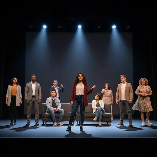 Modern Theatre Short Play with Seven Diverse Characters