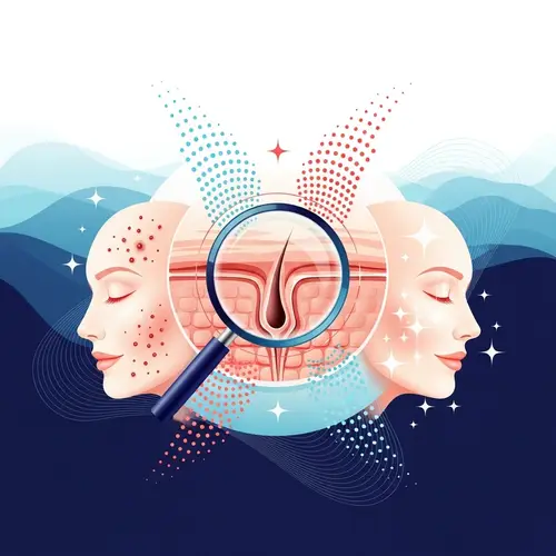 Abstract Acne Treatment Visuals | Skincare Art