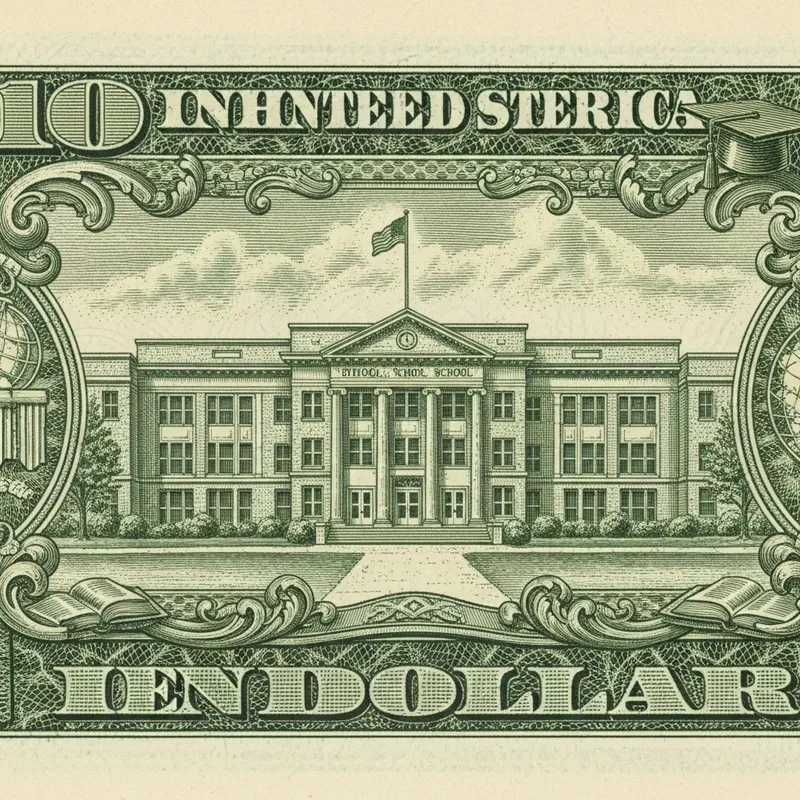 10 Dollar Bill School | Educational Currency Building 10 Dollar Bill School | Educational Currency Building