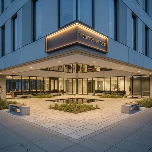 Corner Architectural Project with Raised Plaque