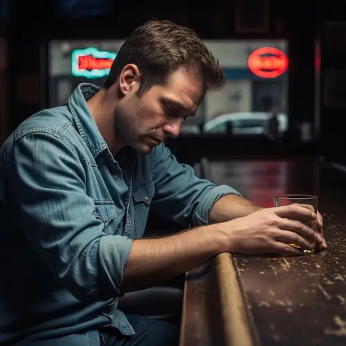 Heartbroken Man Sitting Alone - Expressions of Sadness