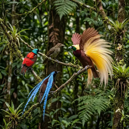 Stunning Birds of Paradise of New Guinea
