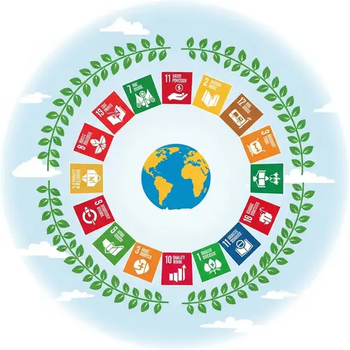 Sustainable Development Goals Illustration: 17 Icons & Symbols