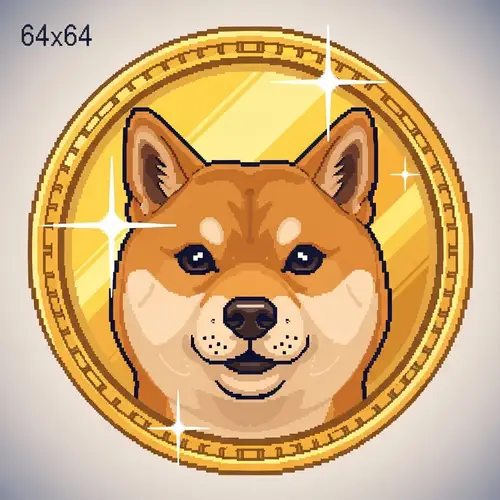 64x64 Pixel Art Dogecoin Emblem