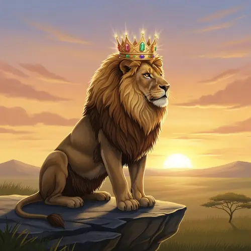 Majestic Lion King | Sovereign Authority Illustration