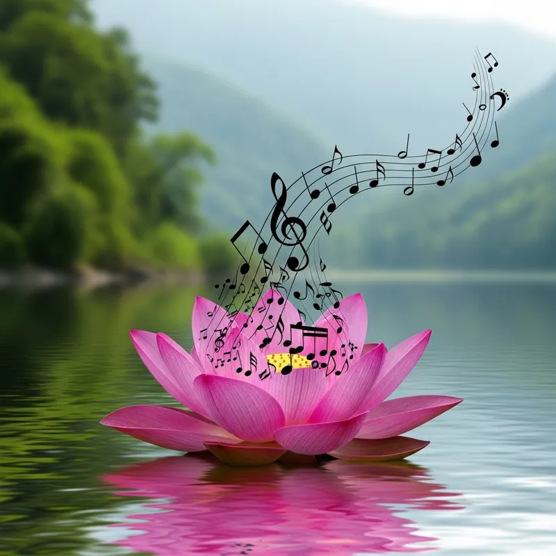 Lotus Music Harmony | Serene Nature Scene