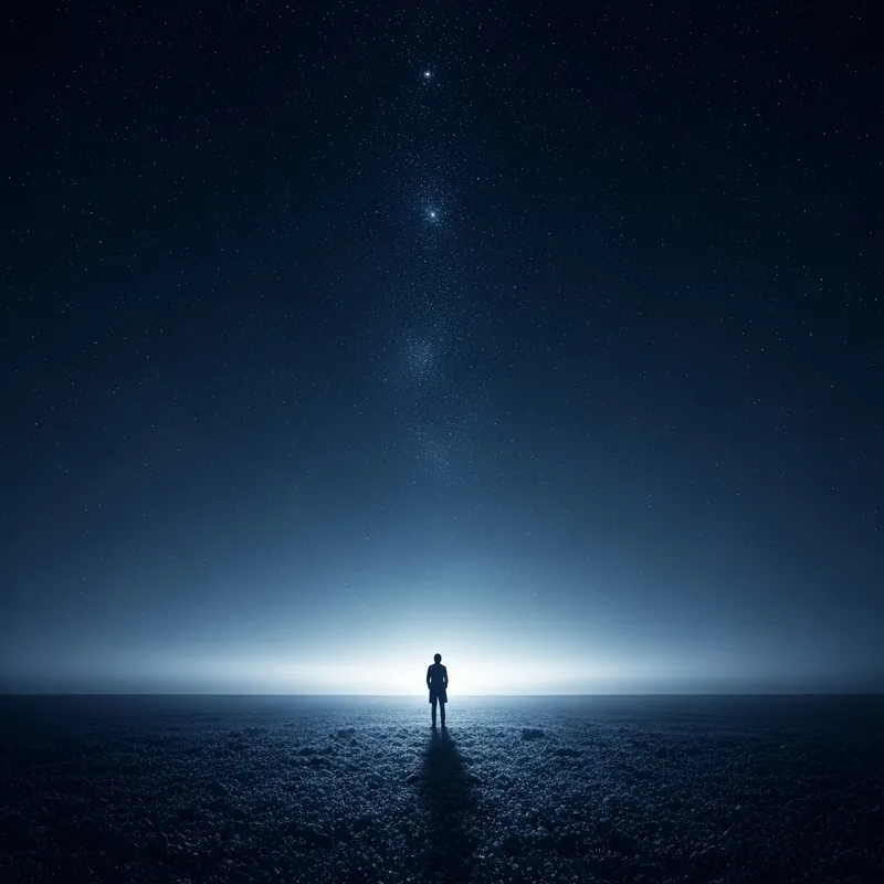 Dreamy Starry Night Sky Art Portrayal Dreamy Starry Night Sky Art Portrayal