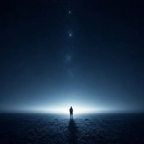 Abstract Starry Night Sky Artwork