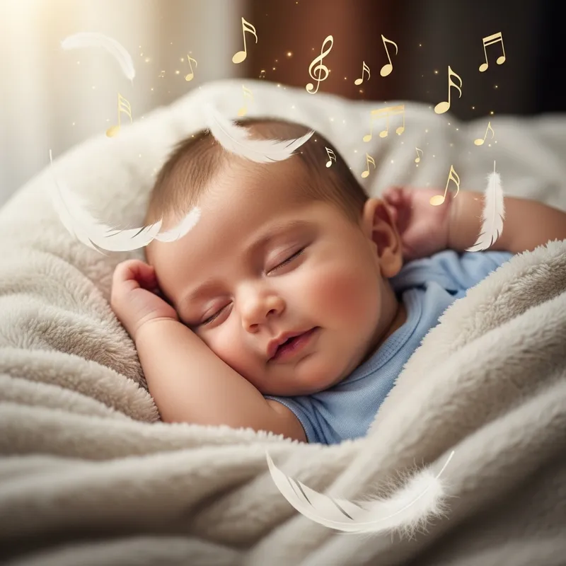 Smiling Baby Boy on Soft Fluffy Blanket with Rosy Cheeks