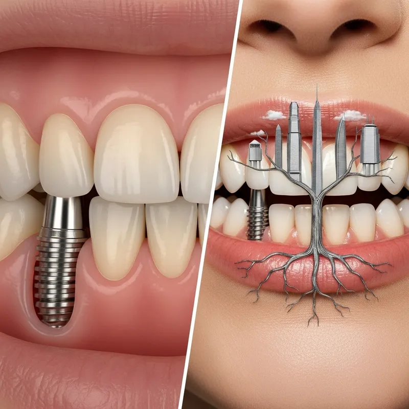 Dental Implants: Realistic vs. Surrealistic Comparison Dental Implants: Realistic vs. Surrealistic Comparison