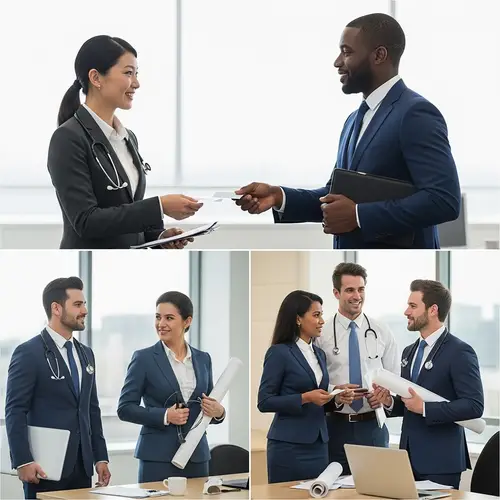 Professional Networking Image - Diverse Business Interaction Scene