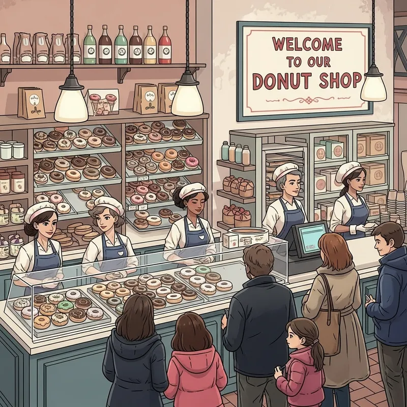 Charming Donut Shop in Vicenza, Italy