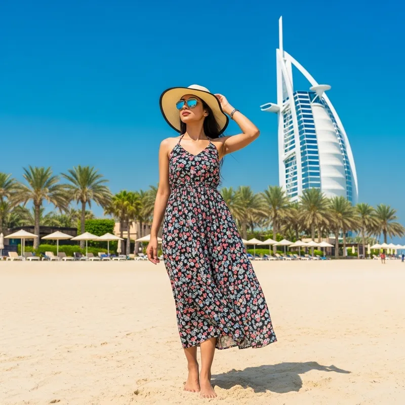 Dubai Girl in Bikini: Beach Day Bliss Dubai Girl in Bikini: Beach Day Bliss