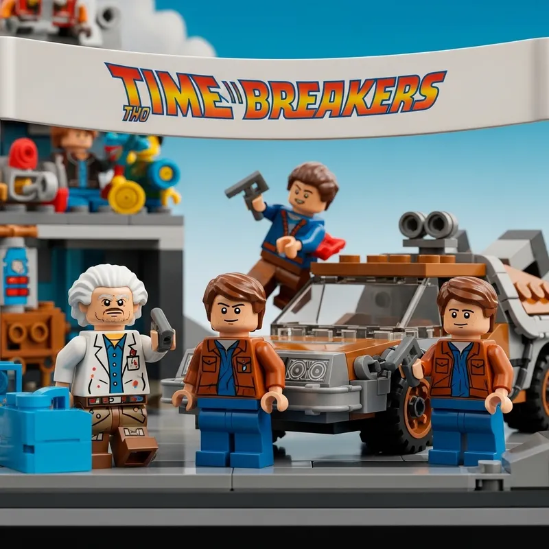 Back to the Future Lego Scene | Time Breakers