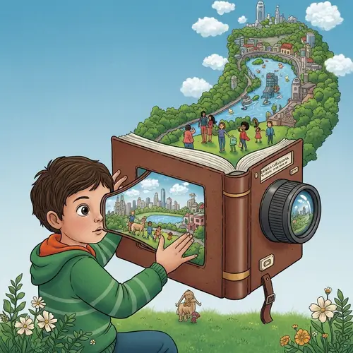 A Book Shaped Camera: See a Peaceful Future