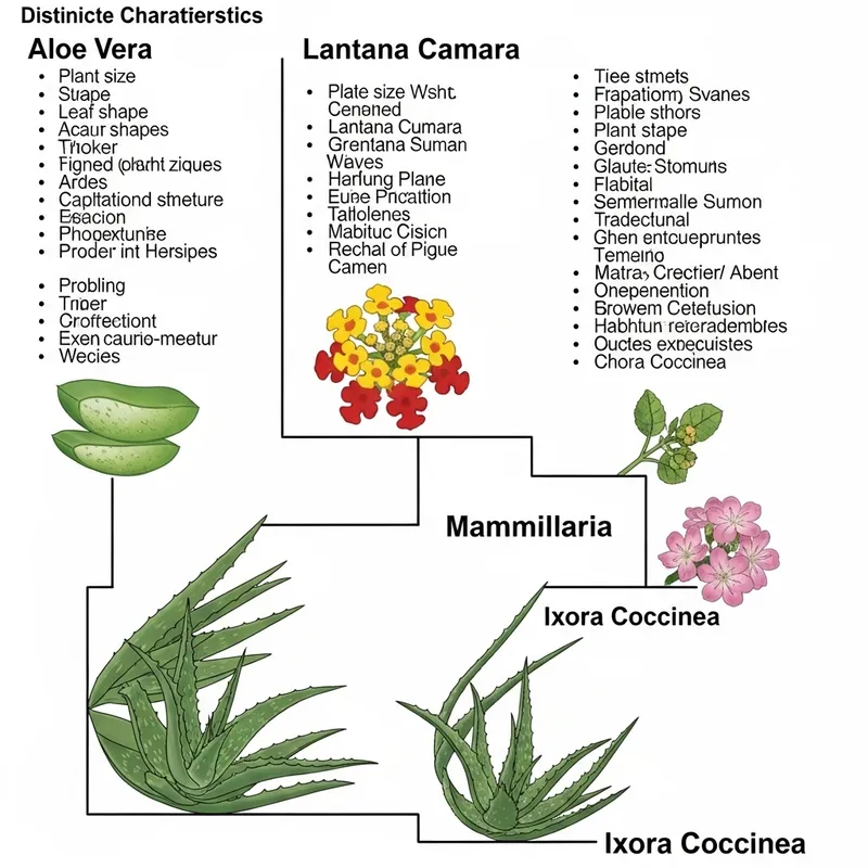 Cladogram of Aloe Vera, Lantana, Mammillaria, & Ixora Cladogram of Aloe Vera, Lantana, Mammillaria, & Ixora