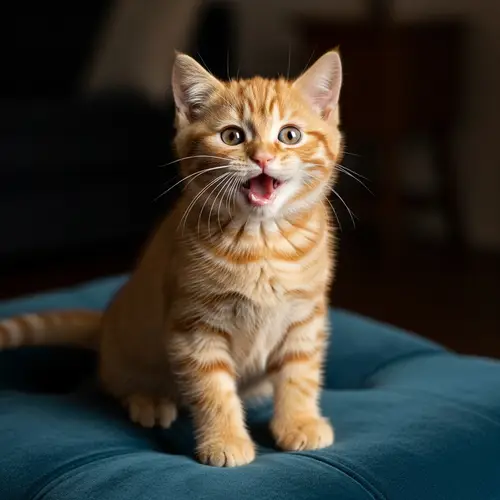 Orange Cat with Blue Eyes | Striking and Healthy