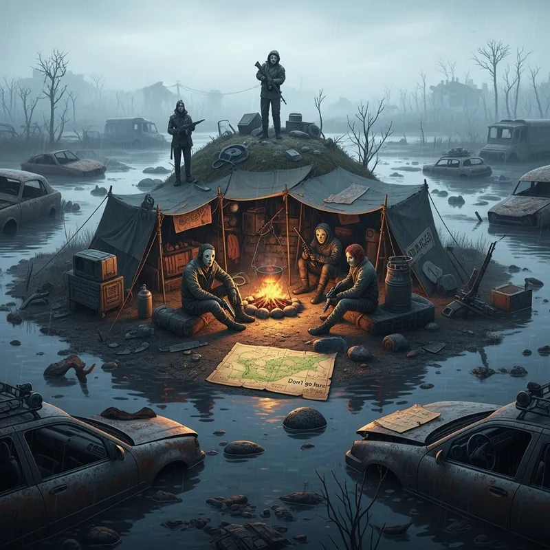 Survival Stories: Nomad Camp in a Post-Apocalyptic Swamp