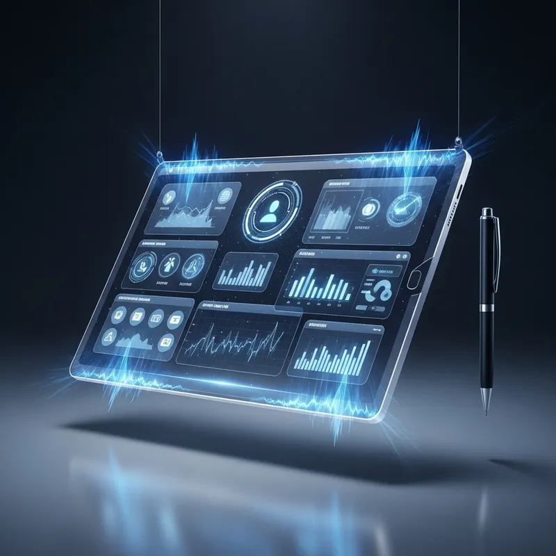 Futuristic Holographic Tablet in Action