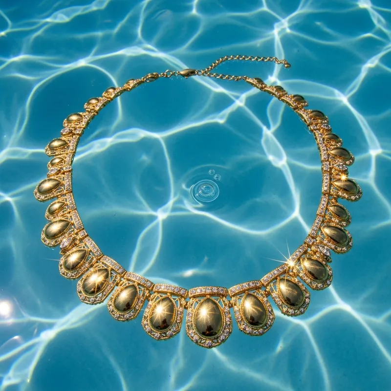 Golden Necklace Underwater - Stunning Design